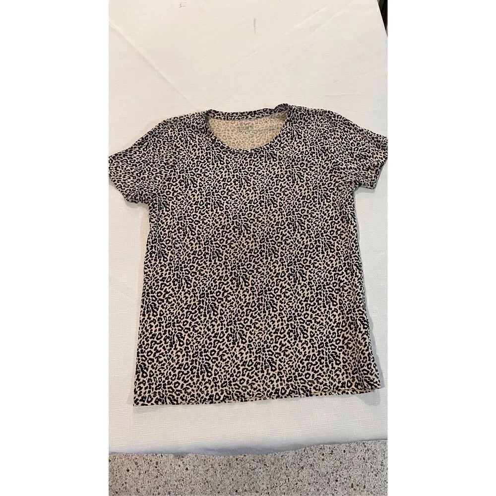 J CREW COLLECTOR TEE LEOPARD PRINT T SHIRT SIZE SMALL